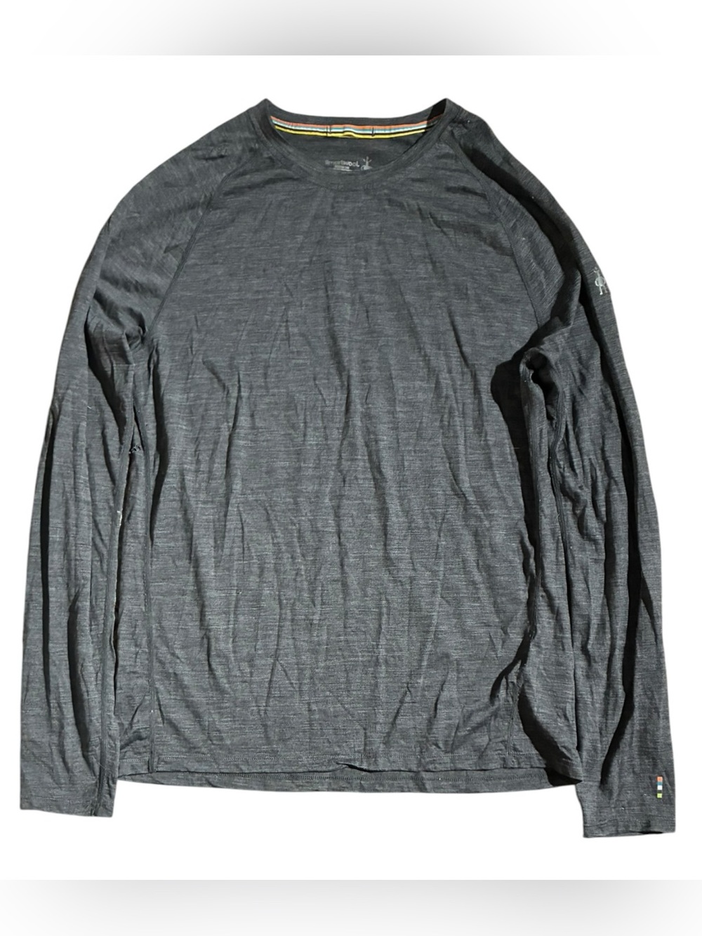 SmartWool Merino Wool Baselayer Shirt Gray
